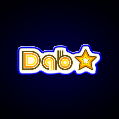 Dab Star Hemp Inspired Green Leaf Led Neon Sign Rgb Color - Shineneon