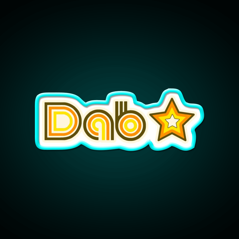 Dab Star Hemp Inspired Green Leaf Led Neon Sign Rgb Color - Shineneon