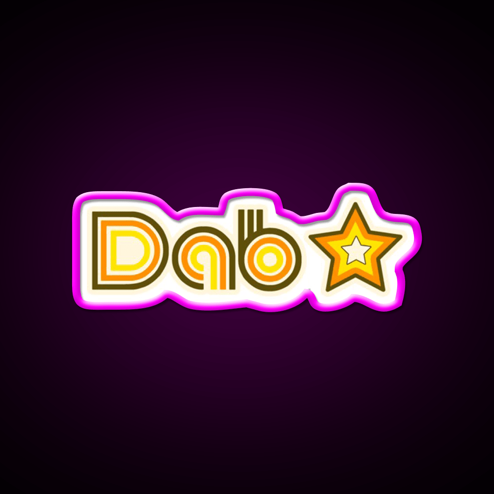 Dab Star Hemp Inspired Green Leaf Led Neon Sign Rgb Color - Shineneon