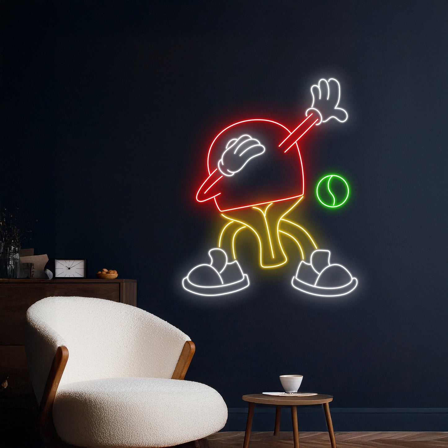 Dabbing Table Tennis Led Sign