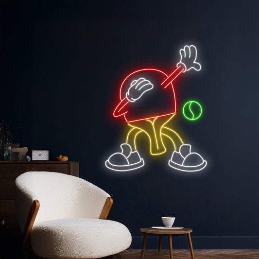 Dabbing Table Tennis Led Sign