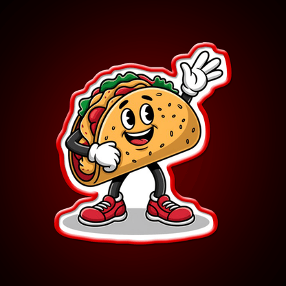 Dabbing Taco Cinco De Mayo Taco Led Neon Sign Mexican Food Sign Rgb Color - Shineneon