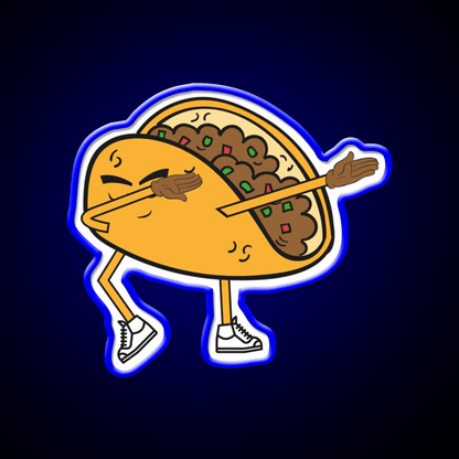 Dabbing Taco Dance Dab Party Gear Taco Led Neon Sign Rgb Color - Shineneon