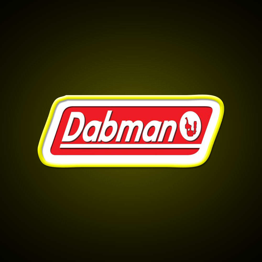 Dabman Hemp Inspired Green Leaf Led Neon Sign Rgb Color - Custom LED neon sign front view
