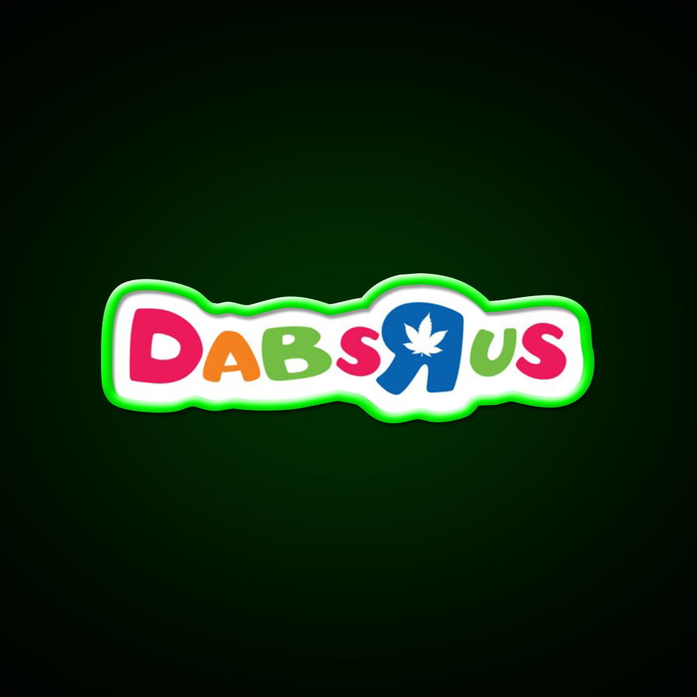 Dabs R Us Hemp Inspired Green Leaf Led Neon Sign Rgb Color - LED neon sign view 8