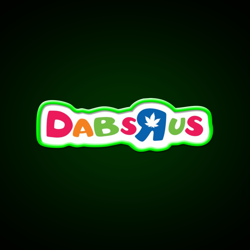 Dabs R Us Hemp Inspired Green Leaf Led Neon Sign Rgb Color - Shineneon