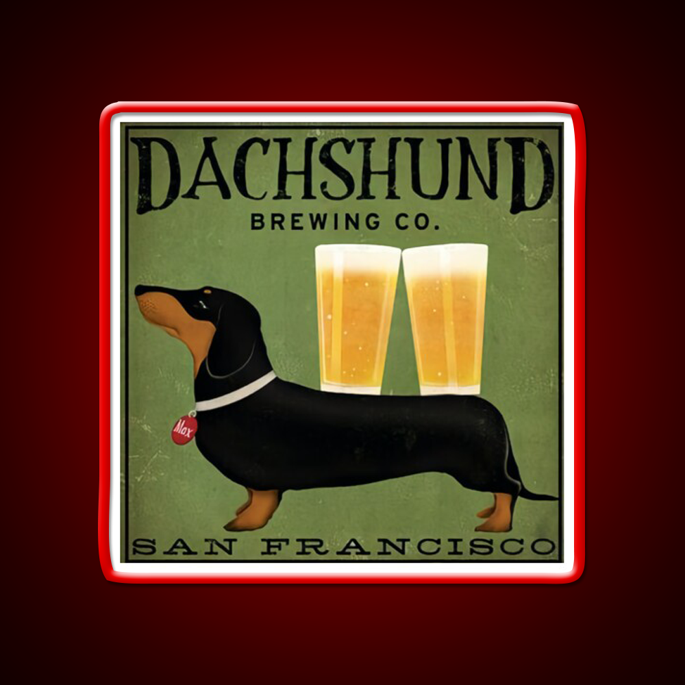 Dachshund Brewing Co Beer Bar Decor Led Neon Sign Rgb Color - LED neon sign view 10