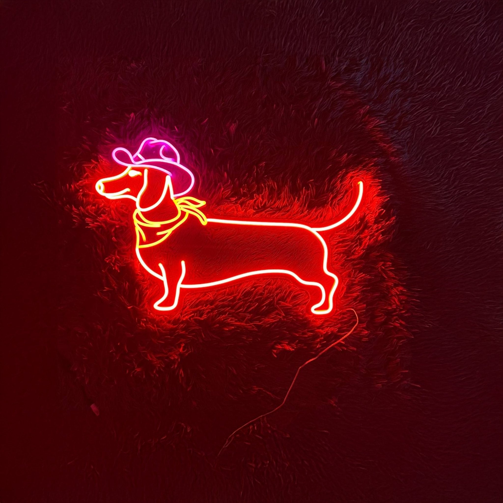 Dachshund Cowboy Led Sign - Shineneon