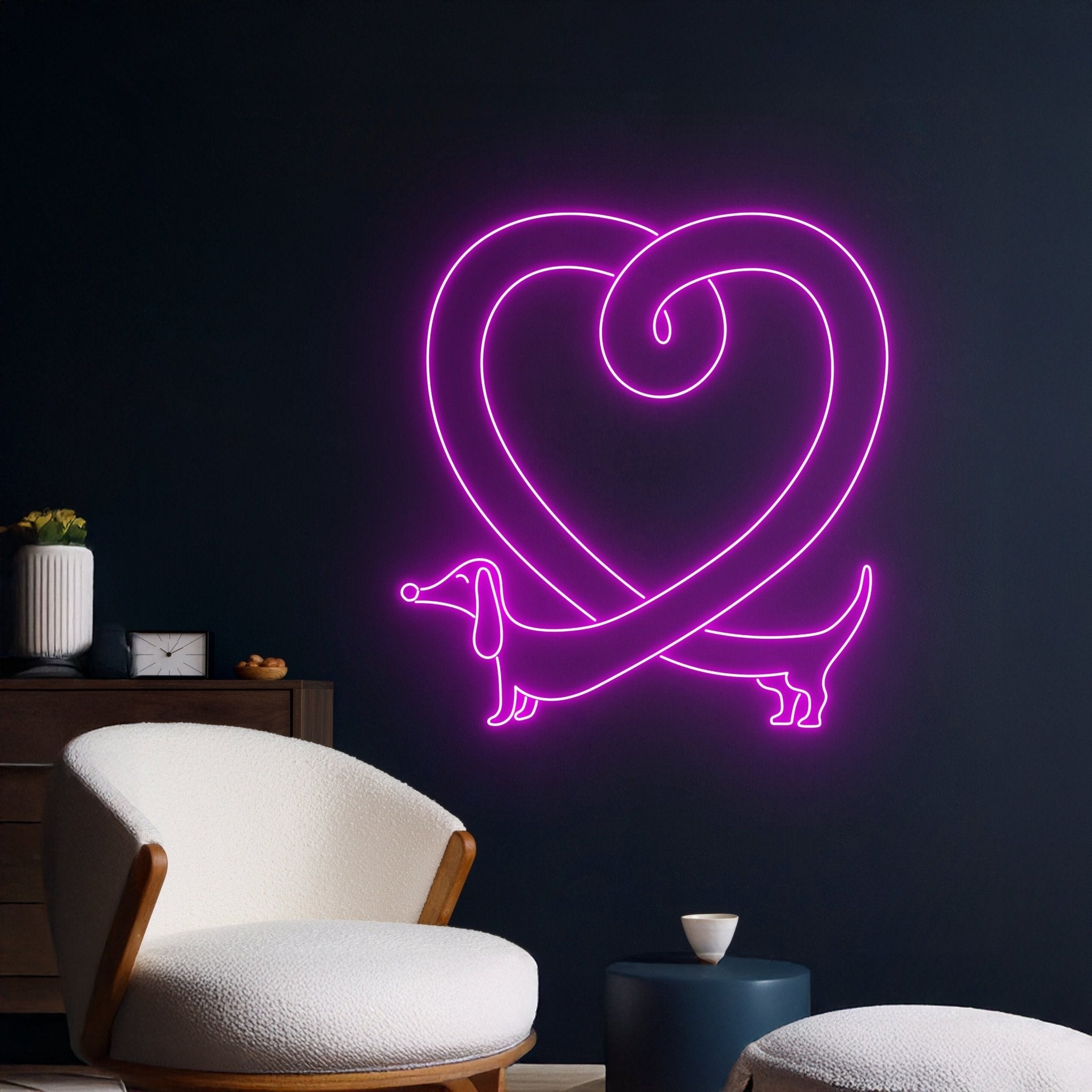 Dachshund Heart Neon Sign - Shineneon