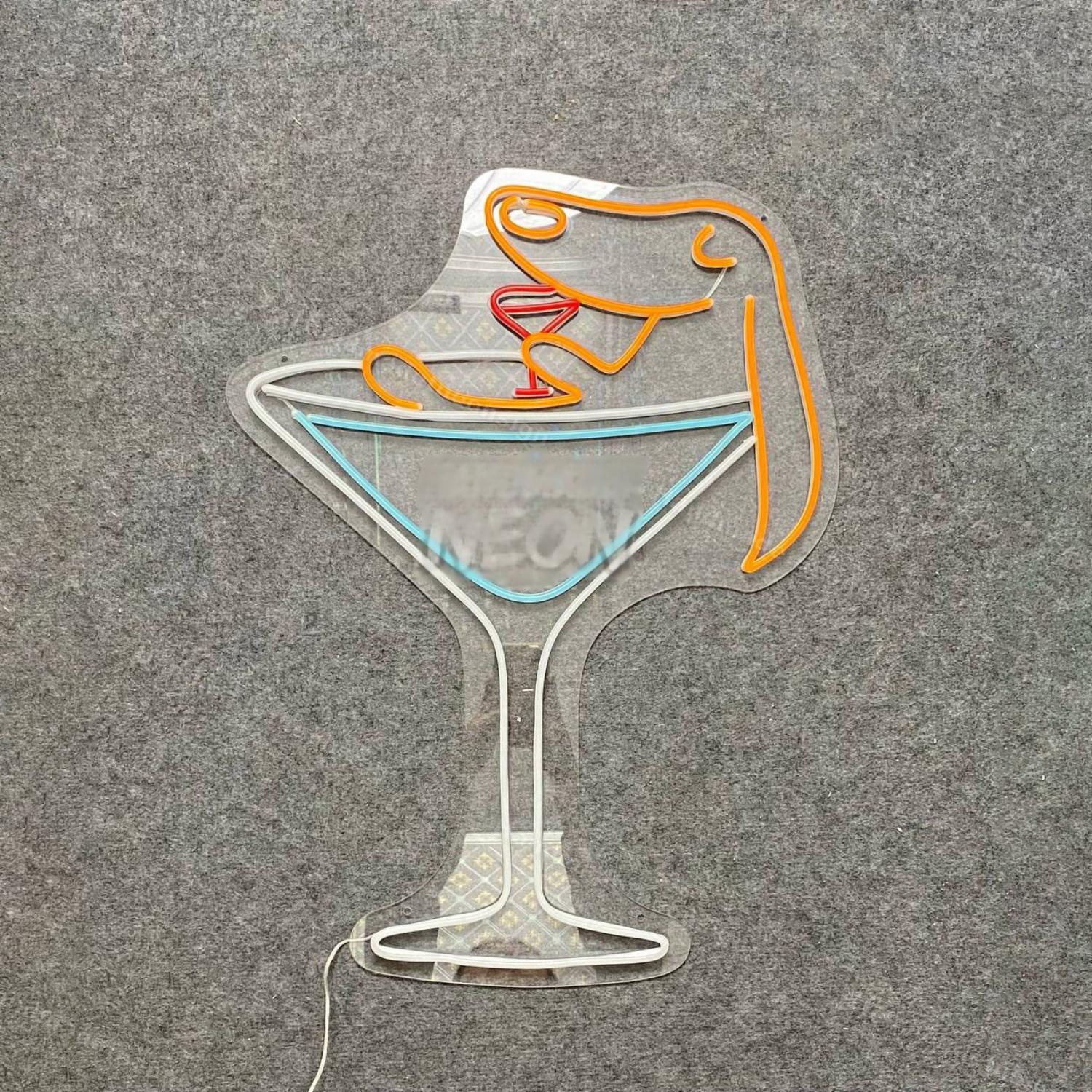 Dachshund Martini Led Neon Sign Led Decor | Shineneon