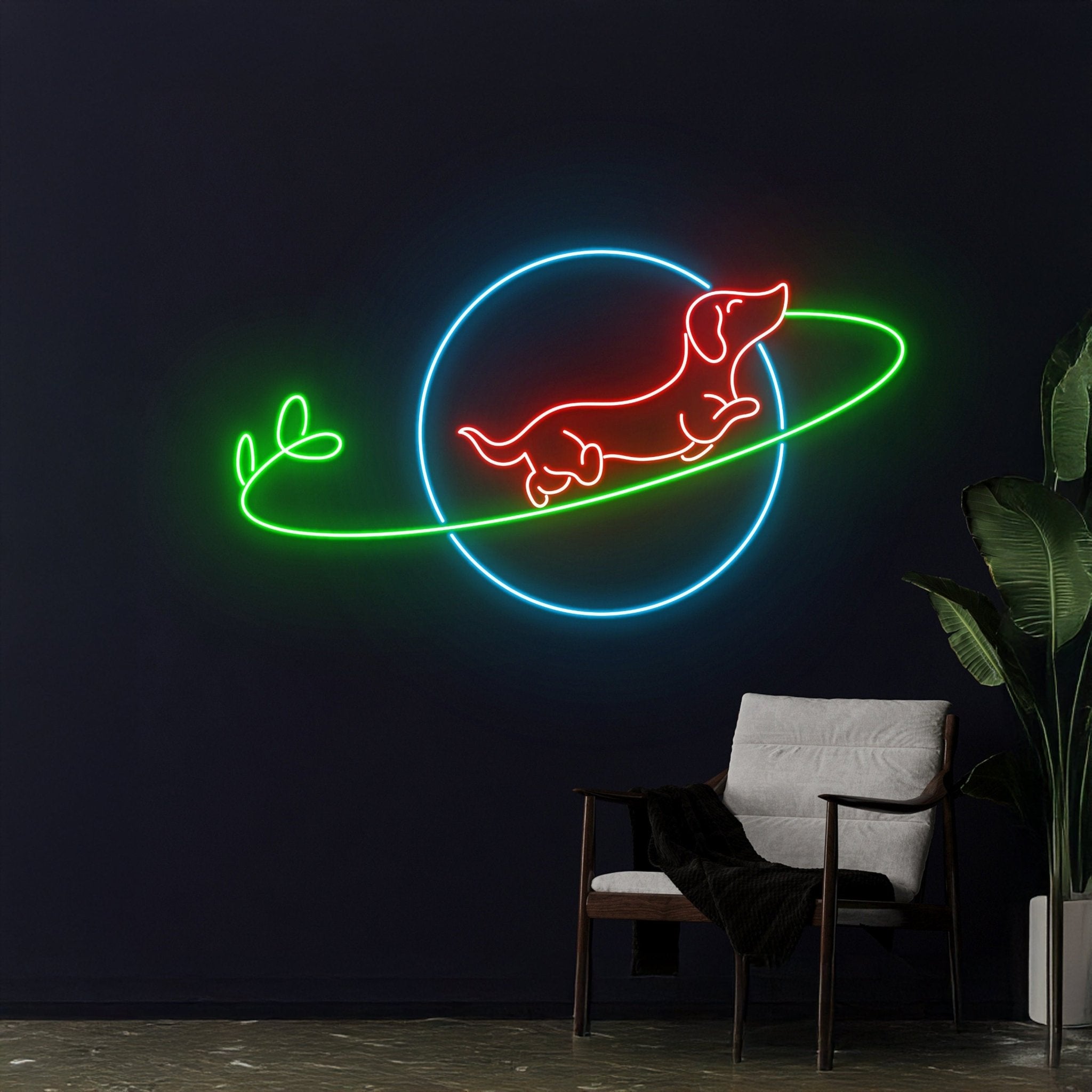 Dachshund Planet Neon Sign - Shineneon