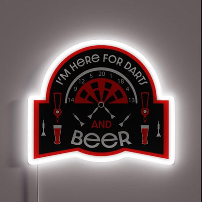 Dad Darts Love Darts Playing Darts Dart Gifts Best Darts Rgb Led Neon Sign - Shineneon