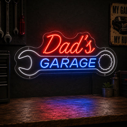 Dad's Garage Script Neon Sign LED Neon Sign high-converting product image