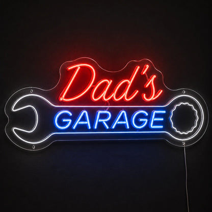 Dad's Garage Script Neon Sign LED Neon Sign main product image