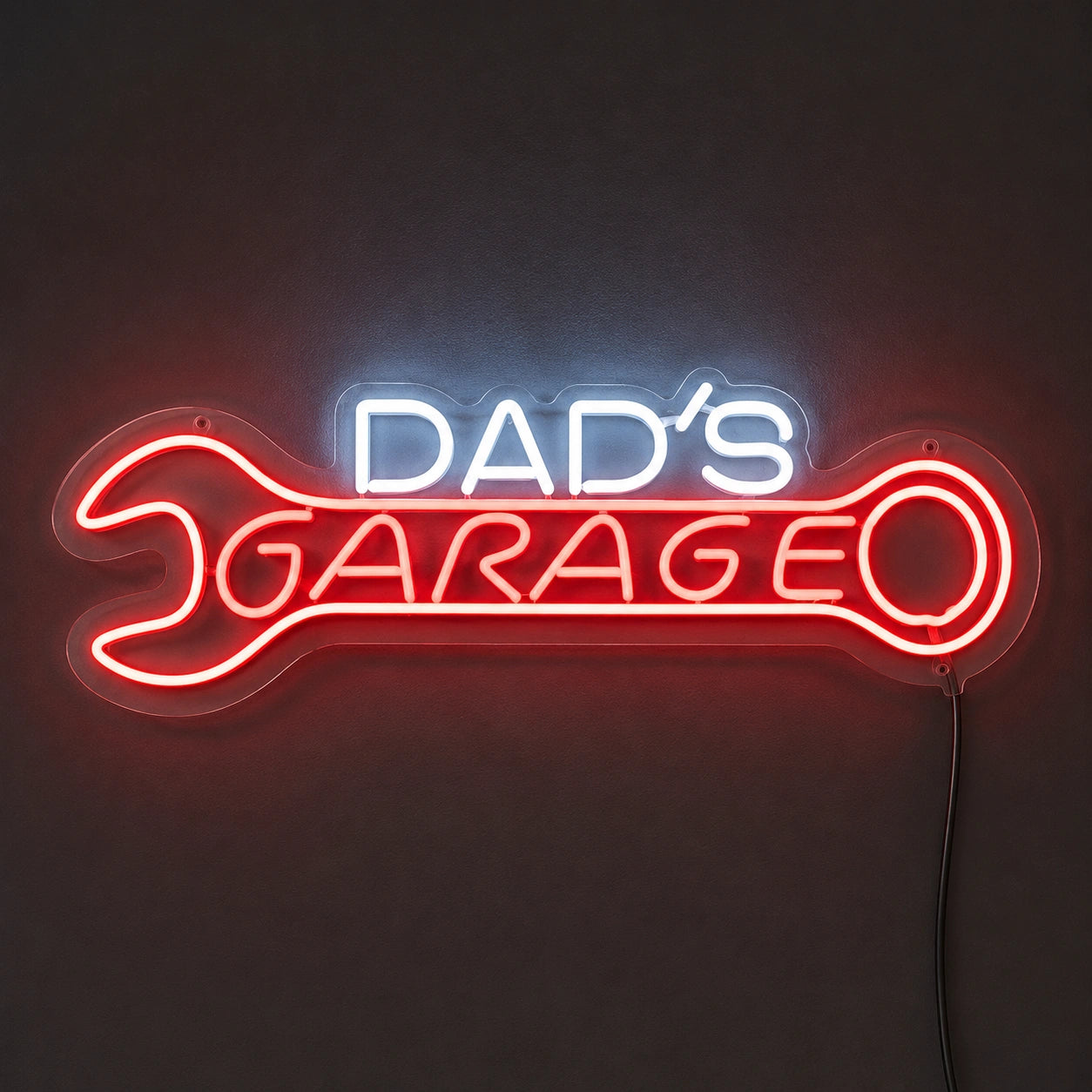 Dad's Garage Wrench Neon Sign LED Neon Sign main product image