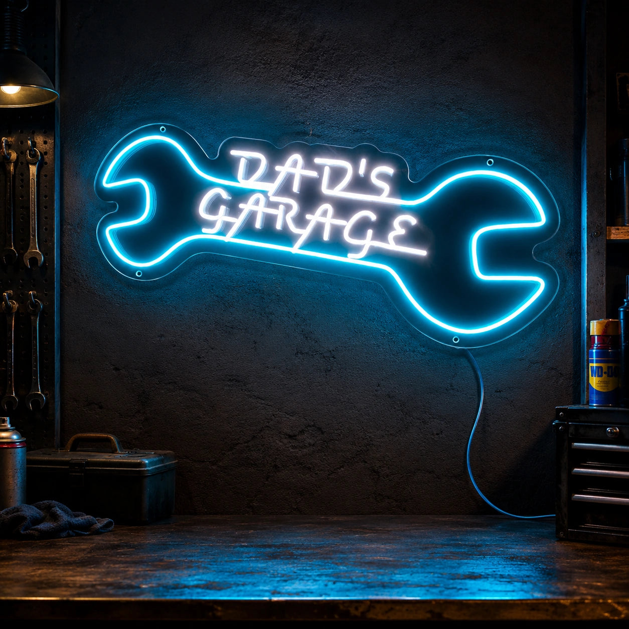 Dad's Wrench Garage Neon Sign LED Neon Sign high-converting product image