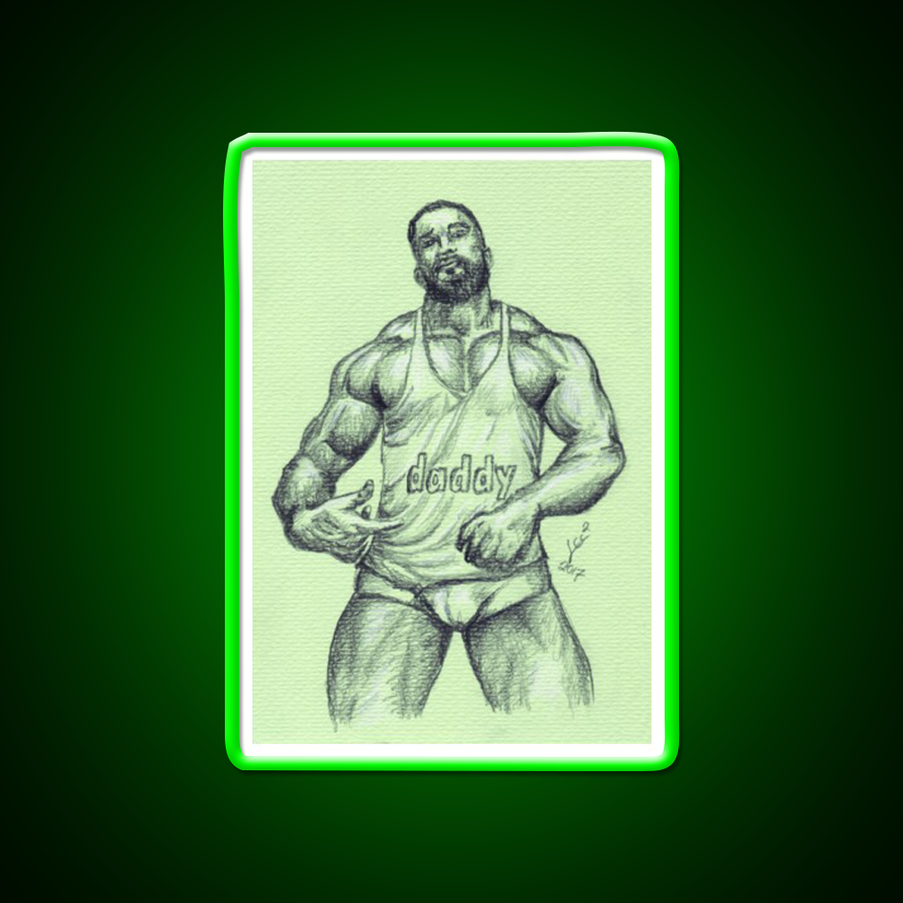 Daddy Gym Fitness Led Neon Sign Rgb Color - LED neon sign view 8