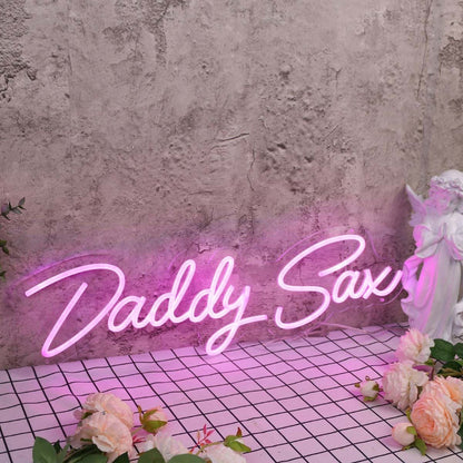Daddy Sax Pink Led Neon Sign - Shineneon
