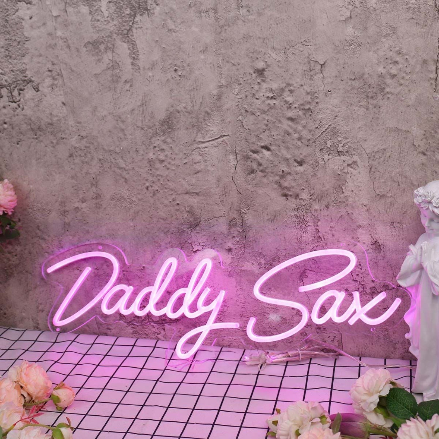 Daddy Sax Pink Led Neon Sign - Shineneon