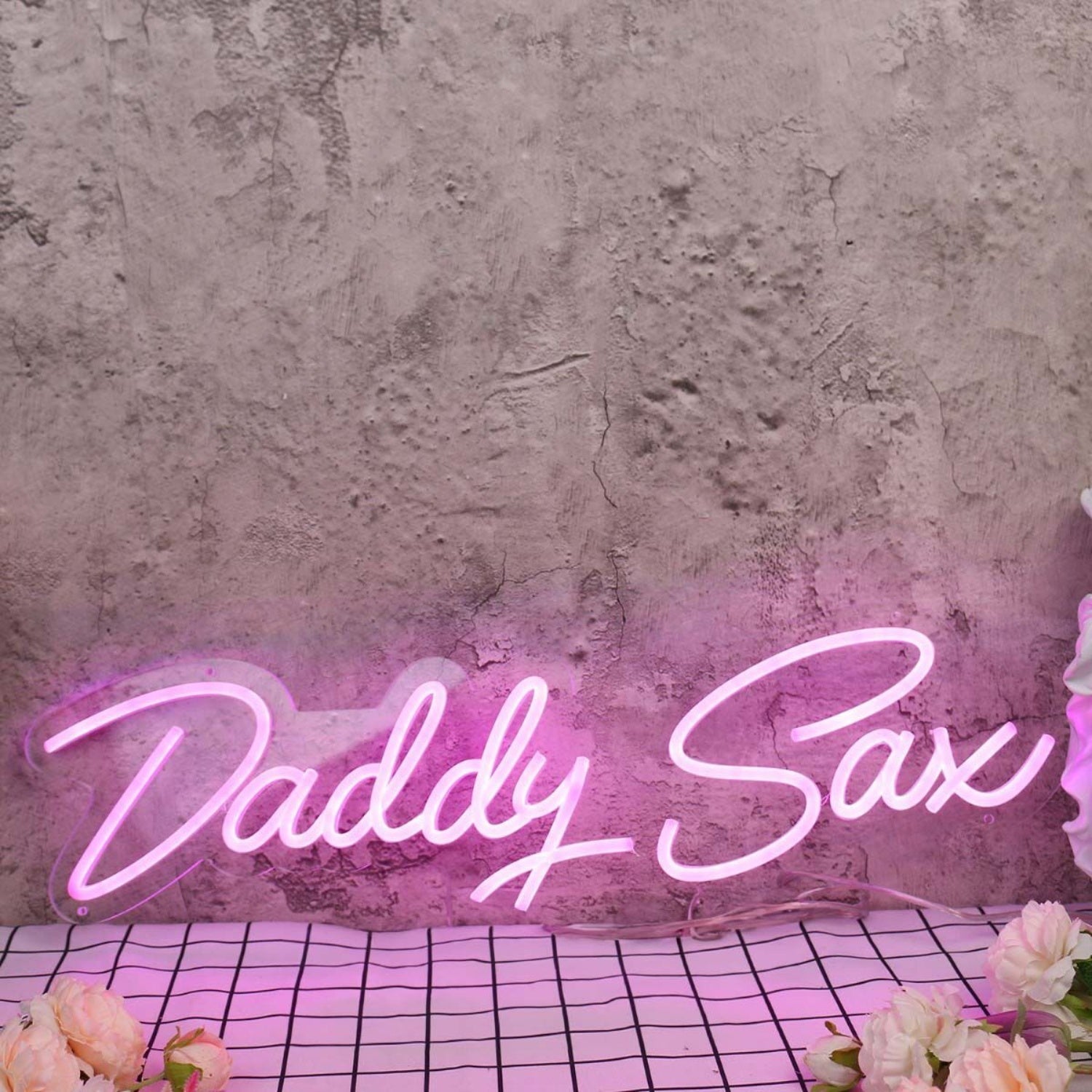 Daddy Sax Pink Led Neon Sign - Shineneon