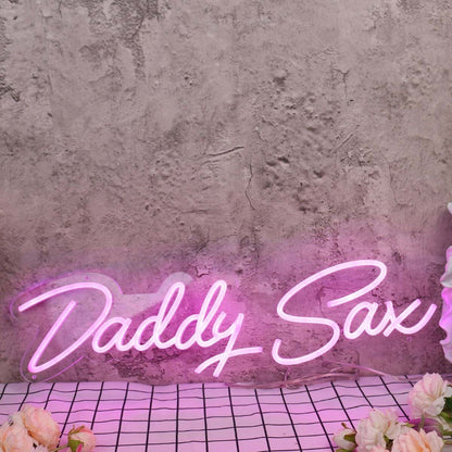 Daddy Sax Pink Led Neon Sign - Shineneon