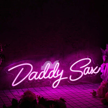 Daddy Sax Pink Led Neon Sign - Shineneon