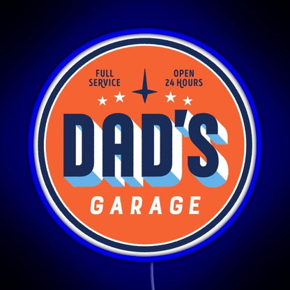 Dads Garage Clean Version Rgb Neon Sign - Shineneon