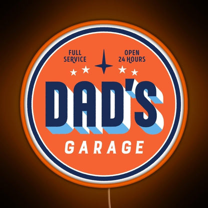 Dads Garage Clean Version Rgb Neon Sign - Shineneon