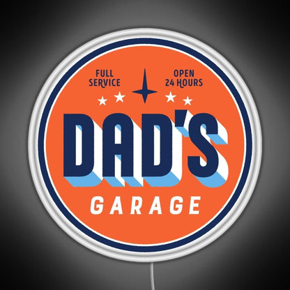 Dads Garage Clean Version Rgb Neon Sign - Shineneon