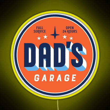 Dads Garage Clean Version Rgb Neon Sign - Shineneon