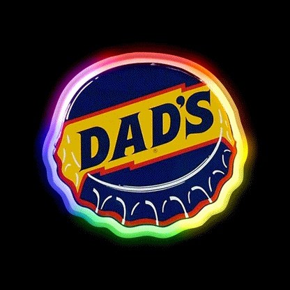 Dads Root Beer Bar Decor Led Neon Sign Rgb Color - LED neon sign close-up detail