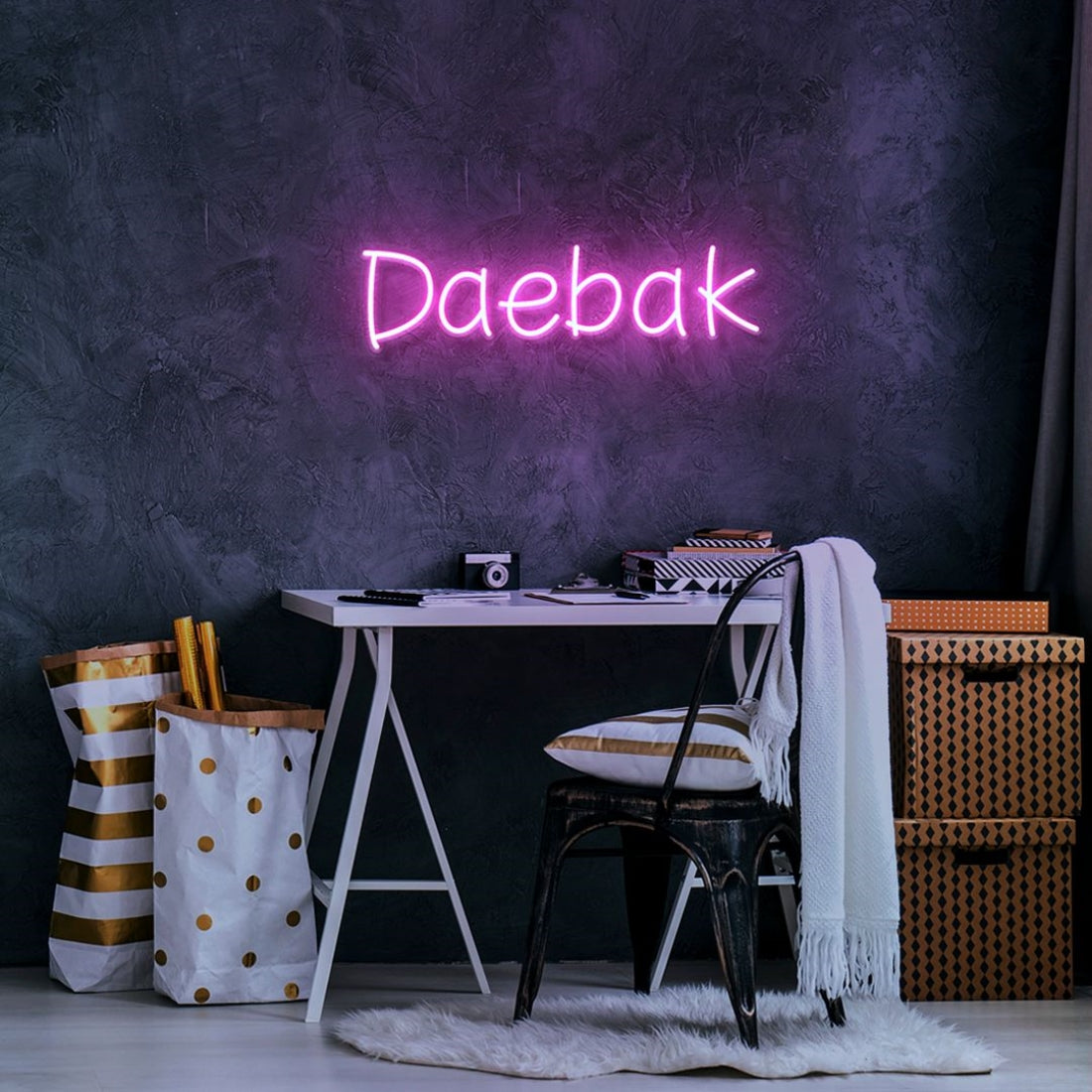 Daebak __ Korean Great Awesome Led Sign Business Neon Sign