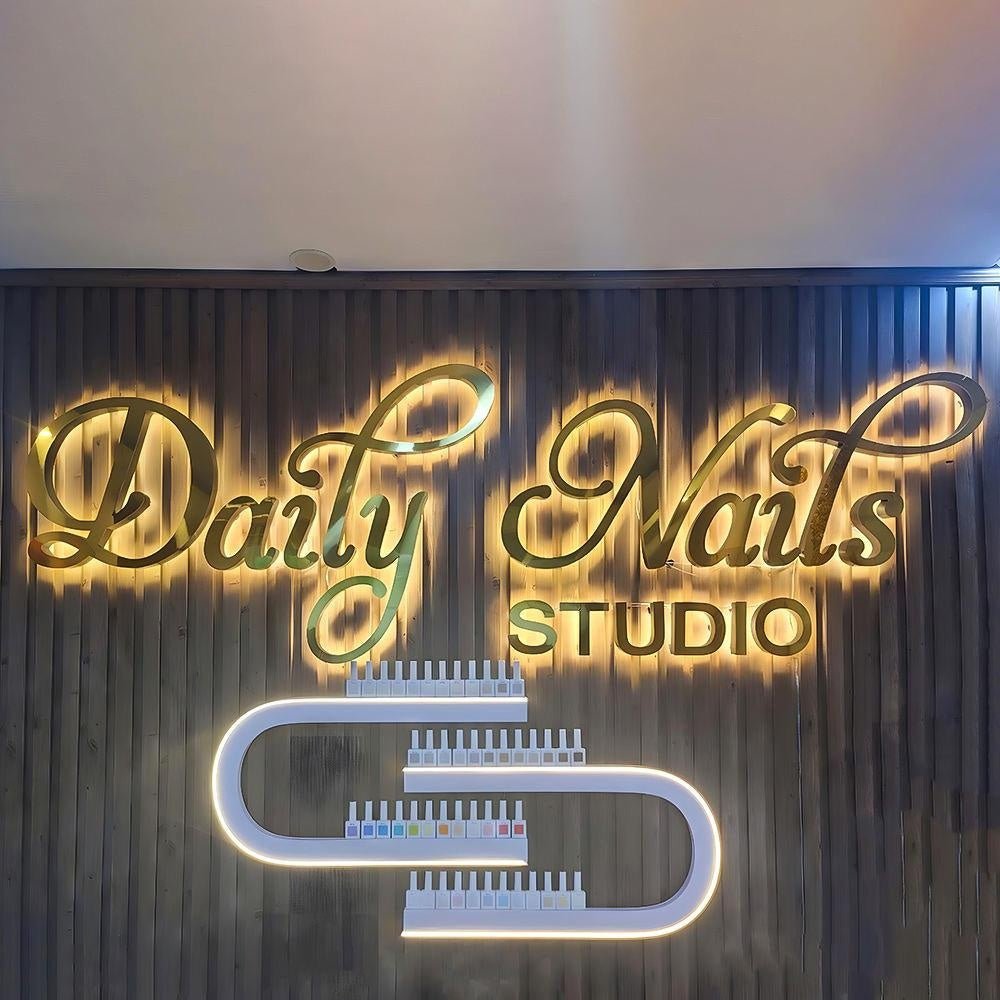 Daily Nails Studio 3D Backlit Letters Business Metal Led Sign - Shineneon