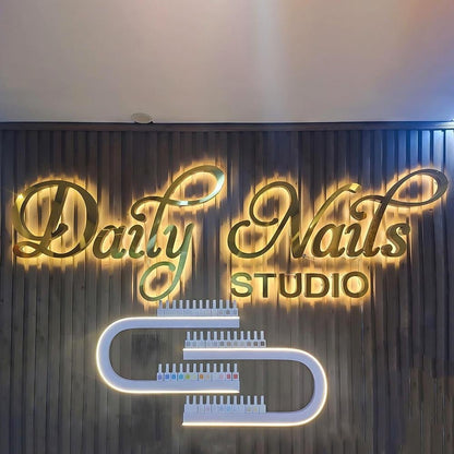 Daily Nails Studio 3D Backlit Letters Business Metal Led Sign - Shineneon