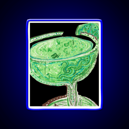 Daiquiri Black Background Cocktail Bar Decor Led Neon Sign Rgb Color - Shineneon
