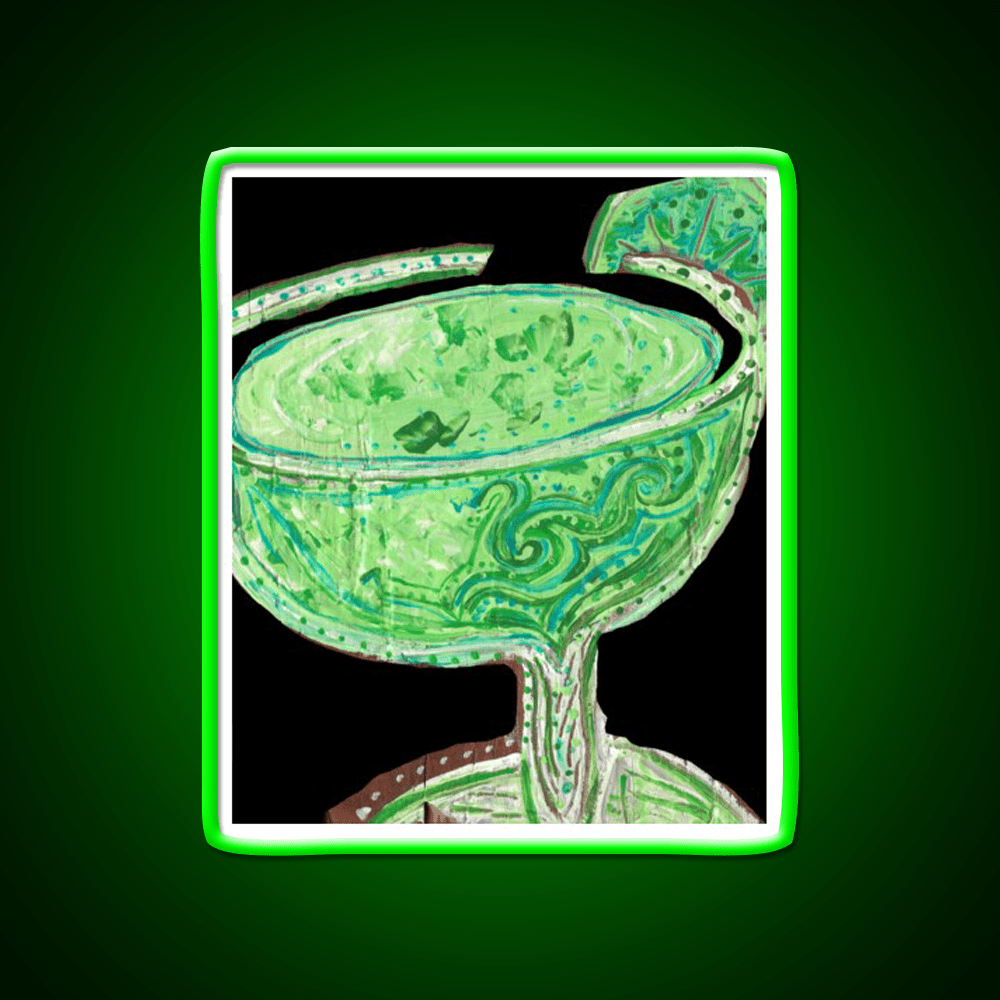 Daiquiri Black Background Cocktail Bar Decor Led Neon Sign Rgb Color - Shineneon