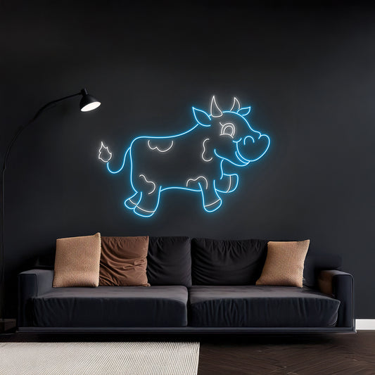 Dairy Cow Led Sign Personalized Dairy Cow Neon Light