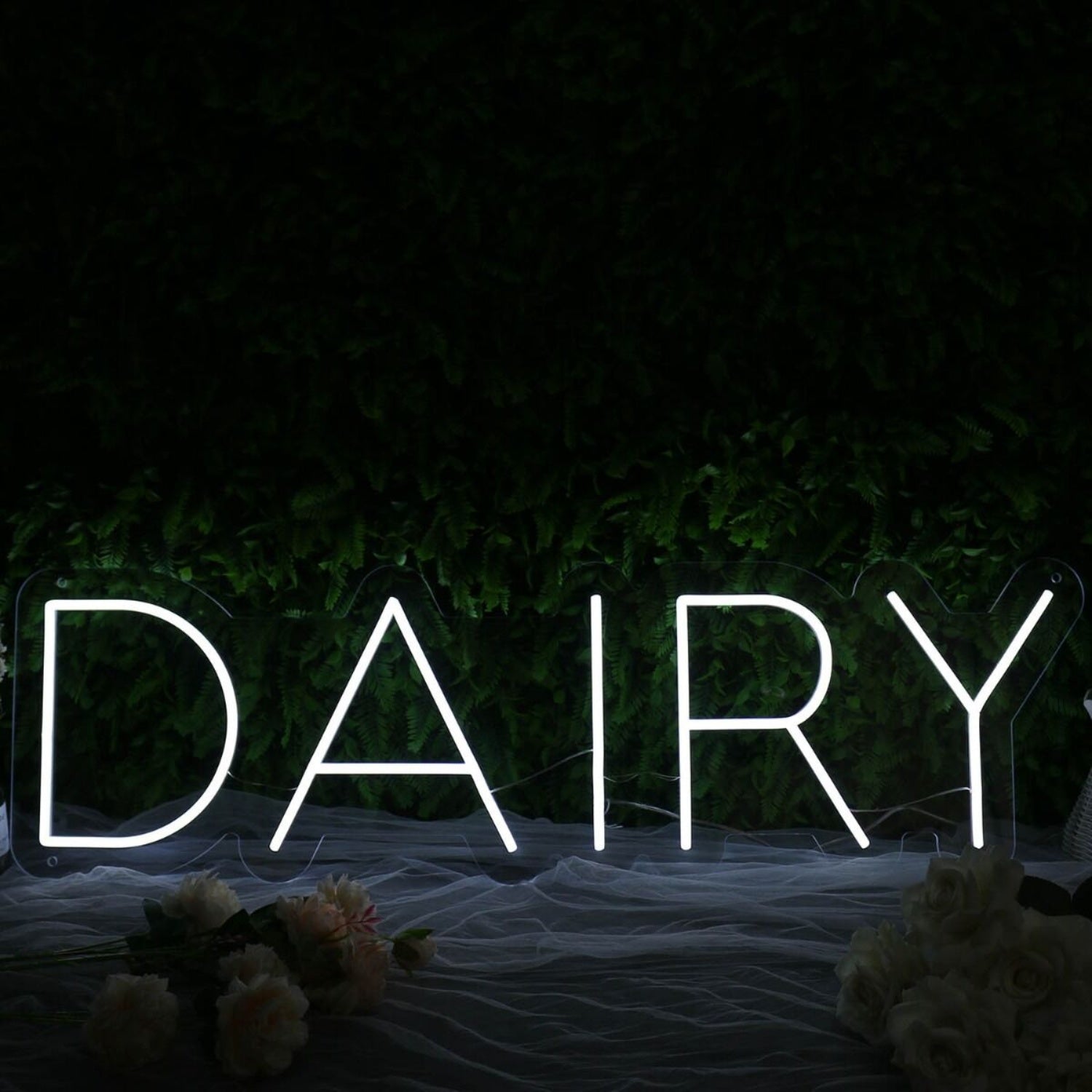 Dairy White Led Neon Sign | Shineneon