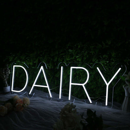 Dairy White Led Neon Sign | Shineneon