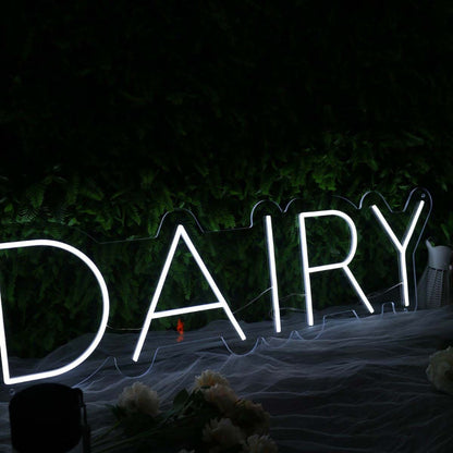 Dairy White Led Neon Sign | Shineneon