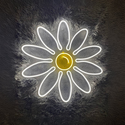 Daisy Flower Neon Signflower Neon Sign Wall Decor