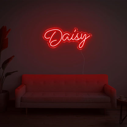 Daisy Teal Led Neon Sign For Living Room Decor | Shineneon