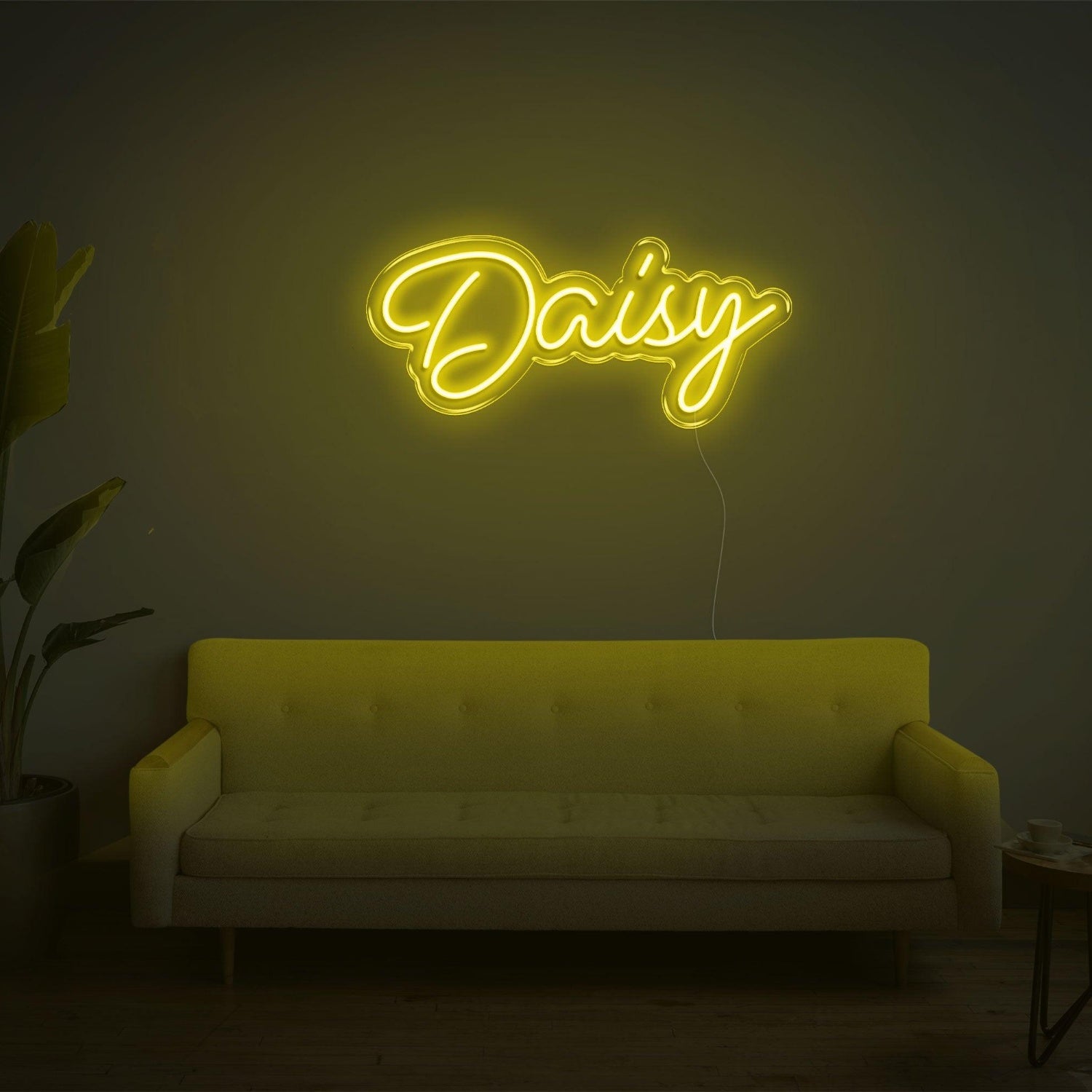 Daisy Teal Led Neon Sign For Living Room Decor | Shineneon