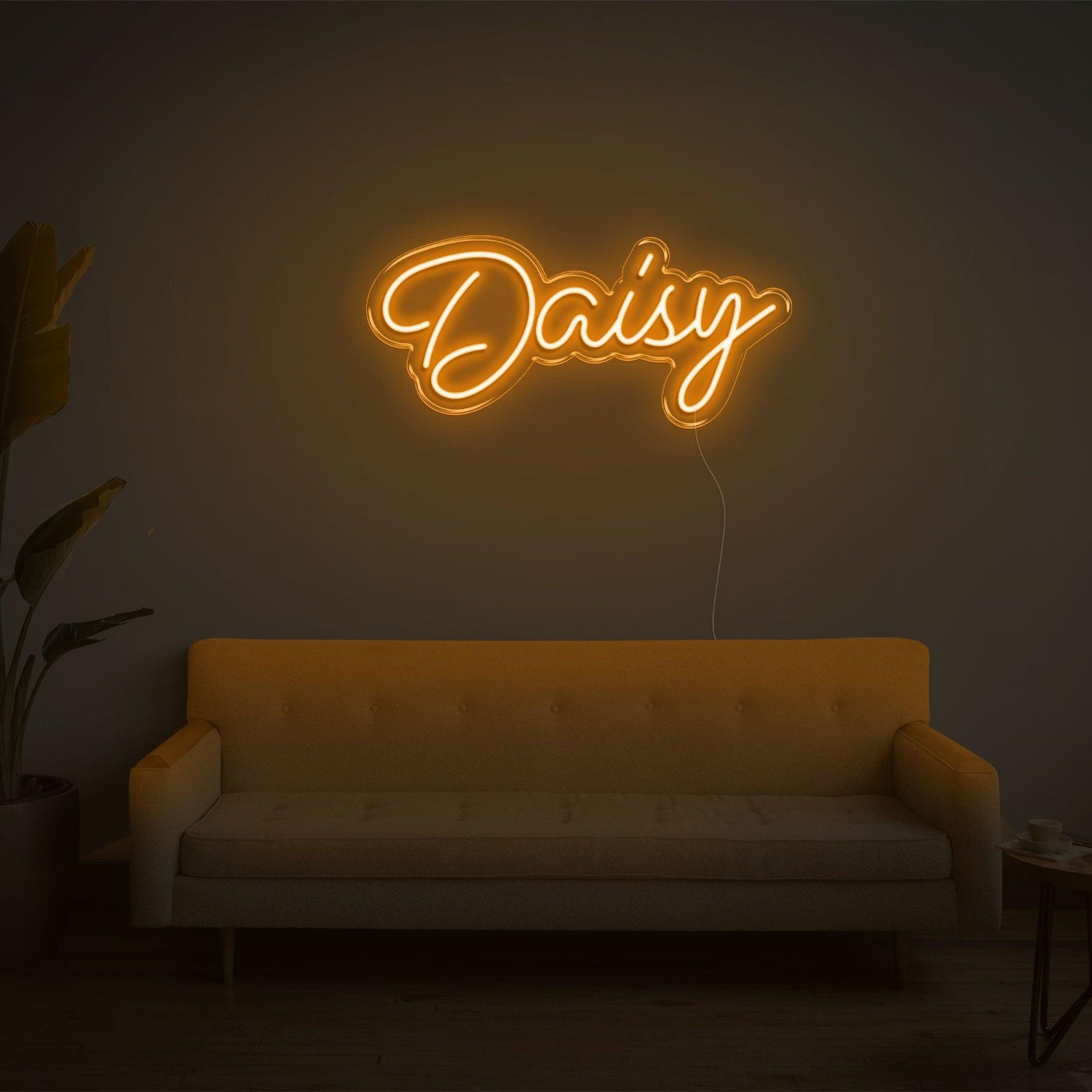 Daisy Teal Led Neon Sign For Living Room Decor | Shineneon