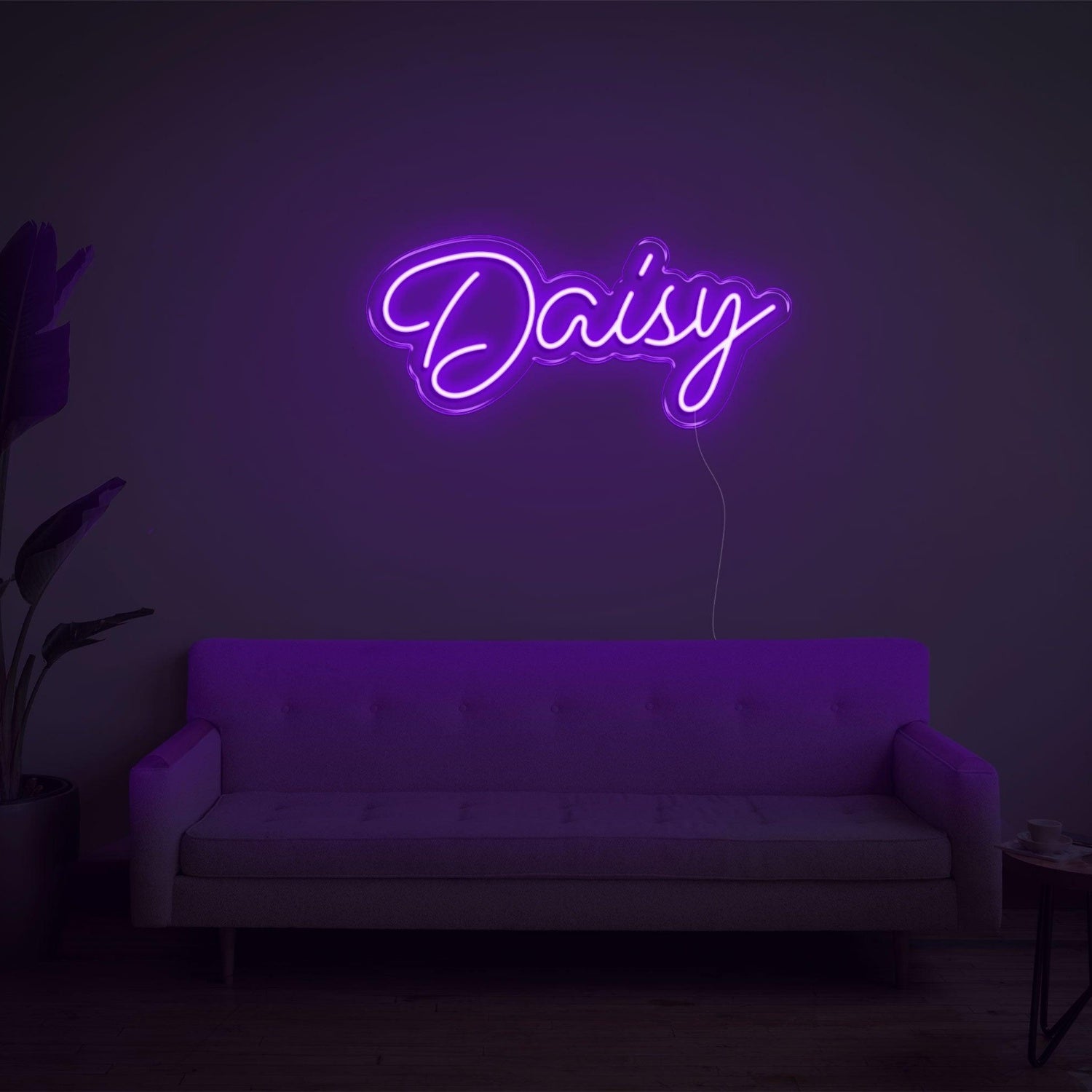 Daisy Teal Led Neon Sign For Living Room Decor | Shineneon