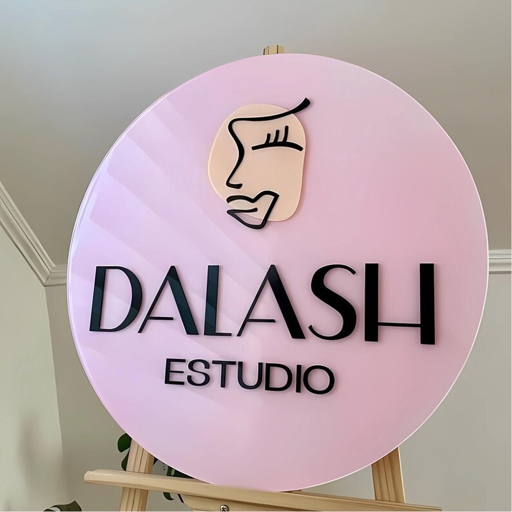 Dalash Estudio Acrylic Business Logo Sign - Shineneon