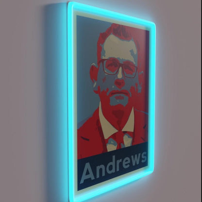 Dan Andrews Rgb Led Neon Sign Bar Wall Decor - Shineneon
