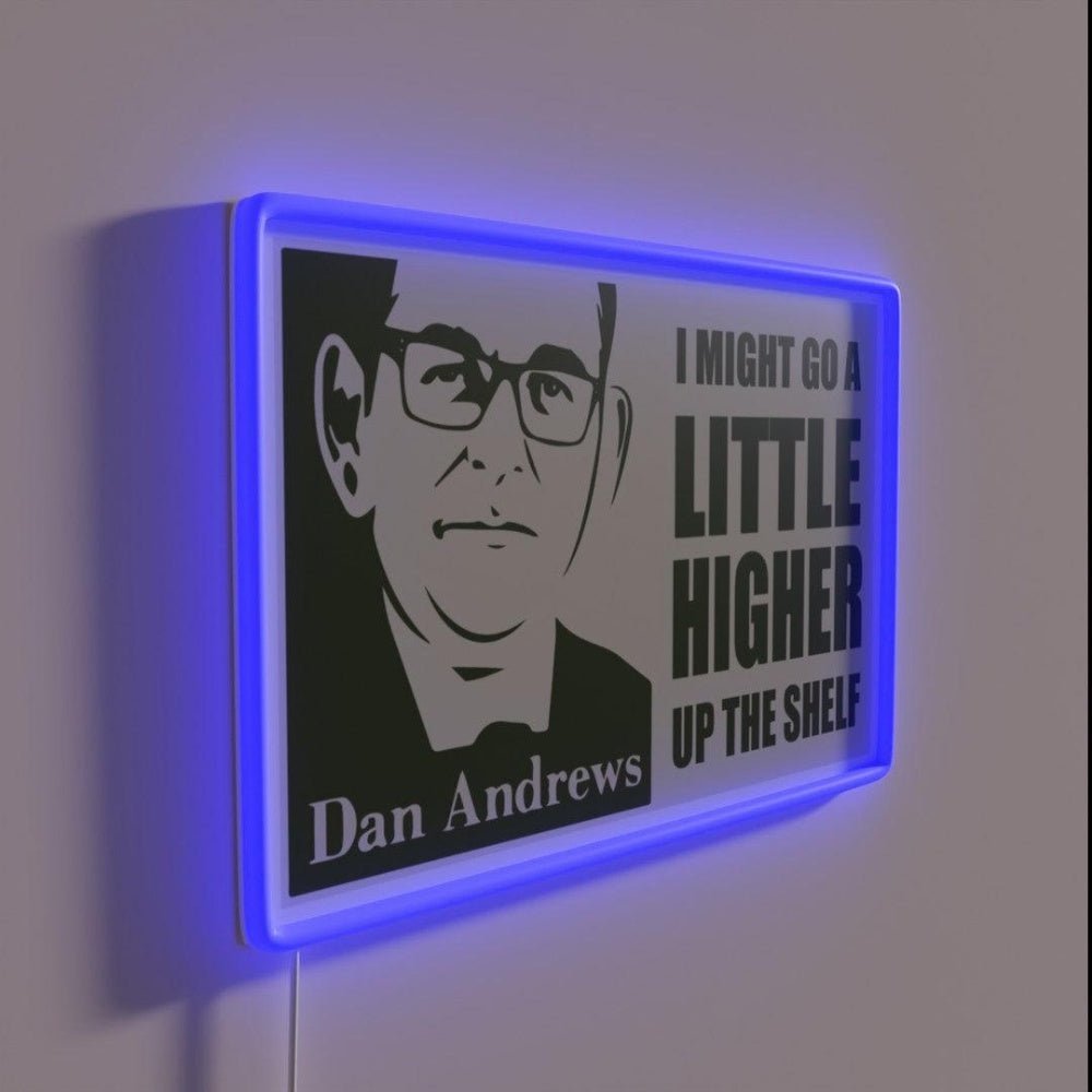 Dan Andrews Top Shelf Original Artwork Rgb Led Neon Sign - Shineneon