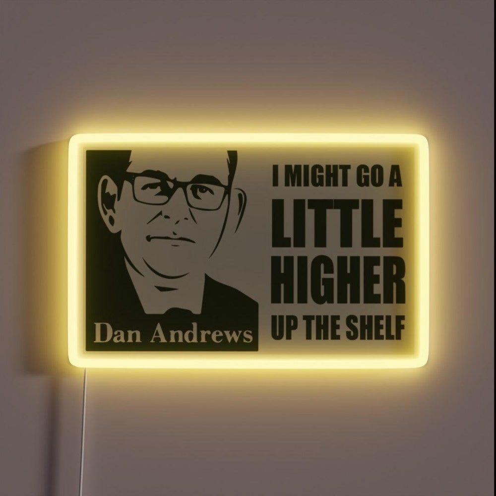Dan Andrews Top Shelf Original Artwork Rgb Led Neon Sign - Shineneon