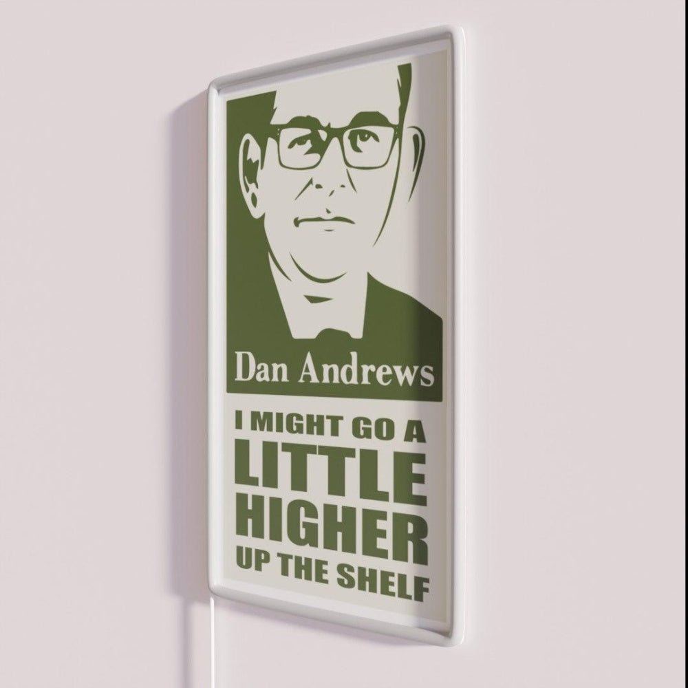 Dan Andrews Top Shelf Original Artwork Rgb Led Neon Sign Bar - Shineneon
